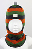 2206/ Шлем-шапка Рыцарь оранжевый, зеленый, антрацитовый