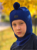 2210/ Шлем-шапка Пол темно-синий, синий, сапфировый