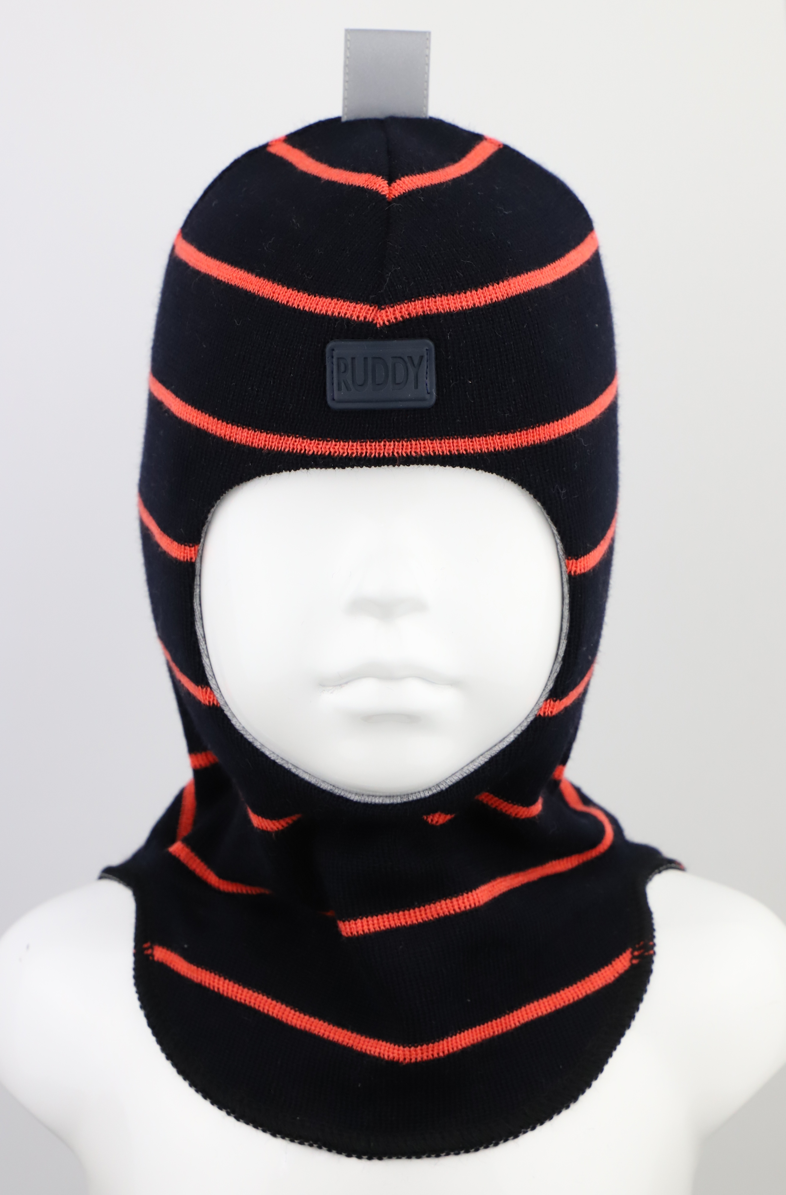 2205/ Шлем-шапка Балаклава черный, оранжевый