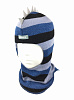 1615/ Шлем-шапка Дино черный, синий, бледно-голубой