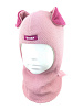 20051 / Шлем-шапка Майло девочка бледно-розовый, розовый