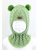 1820 / Шлем-шапка Косы-мишка зеленый