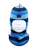 2215/ Шлем-шапка Дино темно-синий, морская волна, бирюзовый