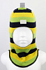 2206/ Шлем-шапка Рыцарь желтый, зеленый, черный